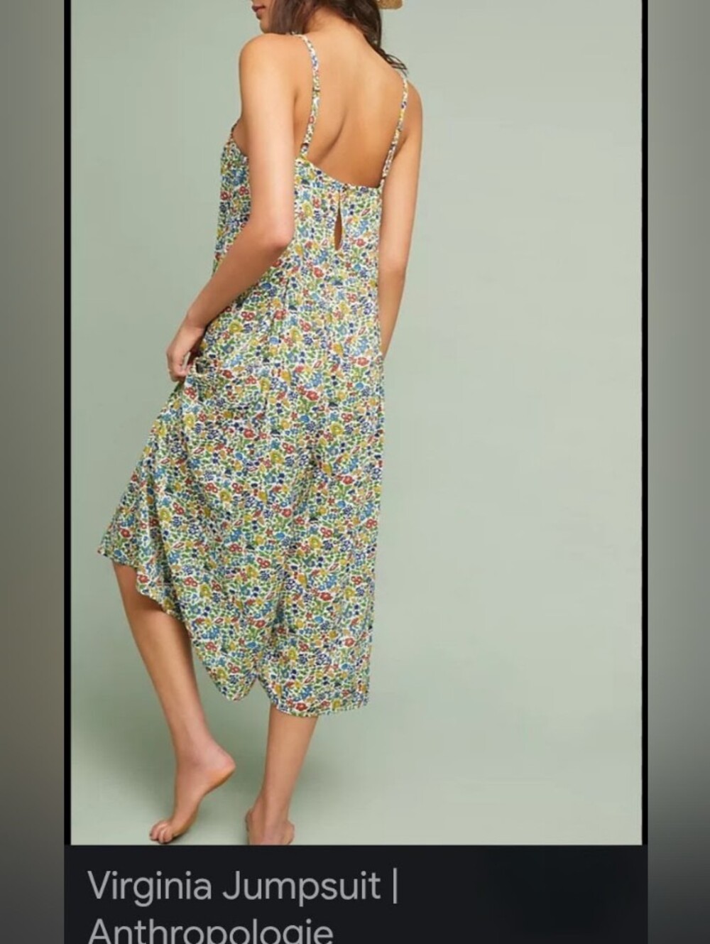 Anthropologie Virginia Floral Jumpsuit M